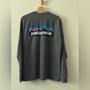 Patagonia Men's Charcoal Long Sleeve Tee